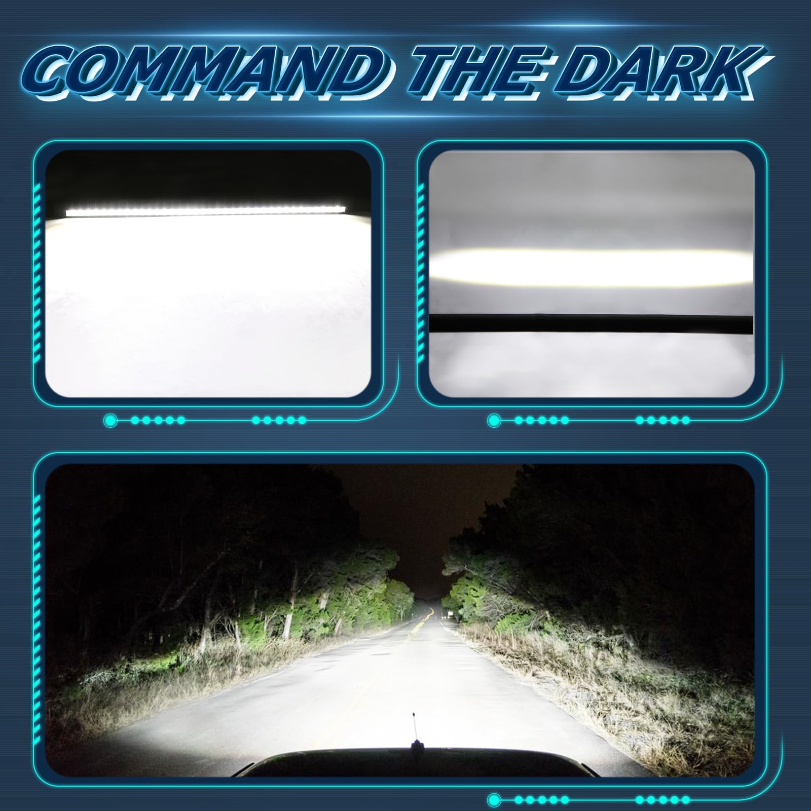 Amazon.co.jp: Niwaker 40インチ LEDライトバー、216W 単列 UTV ライト